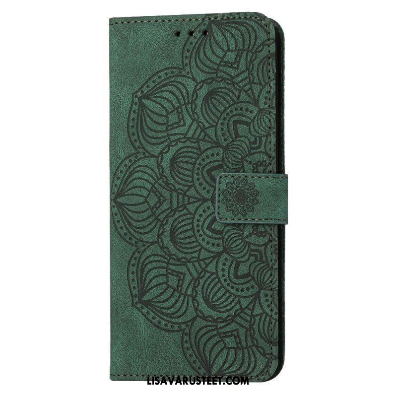 Flip Case Samsung Galaxy S23 Plus 5G Suojaketju Kuori Strappy Mandala