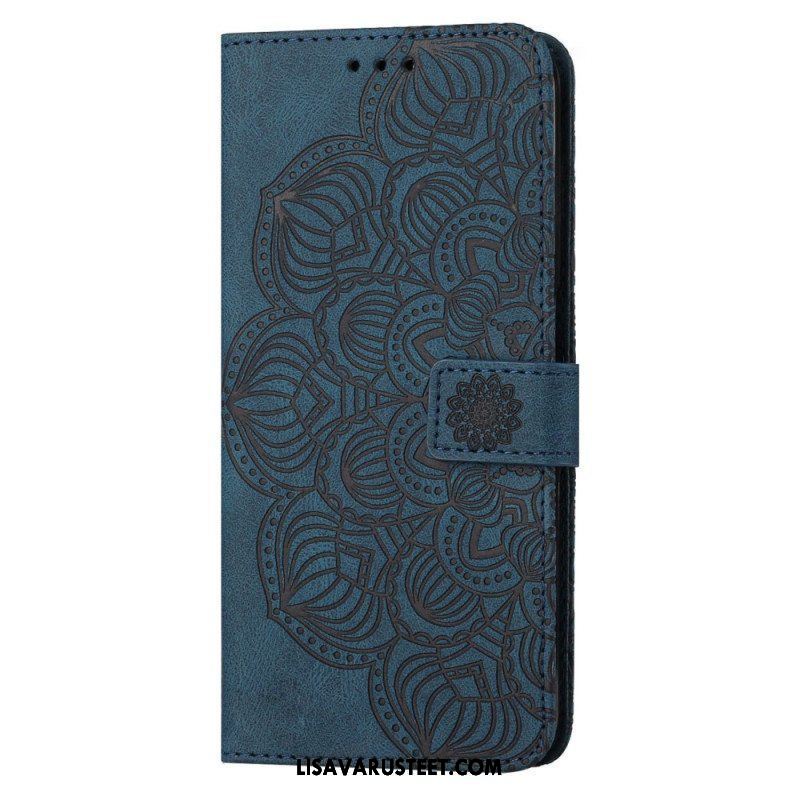 Flip Case Samsung Galaxy S23 Plus 5G Suojaketju Kuori Strappy Mandala
