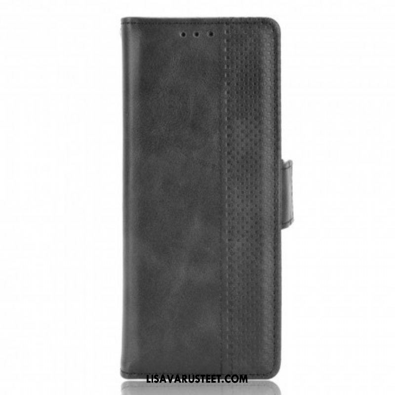 Flip Case Samsung Galaxy Z Fold 3 5G Tyylitelty Nahkaefekti