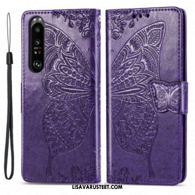 Flip Case Sony Xperia 1 III Puolikkaat Perhoset