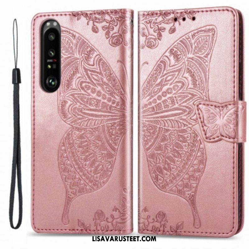 Flip Case Sony Xperia 1 III Puolikkaat Perhoset