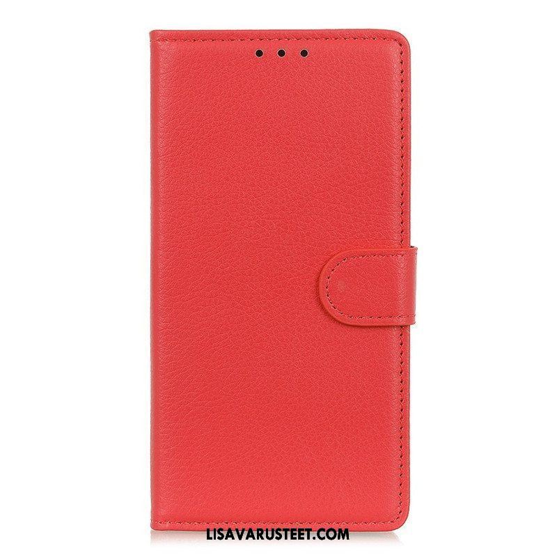 Flip Case Sony Xperia 1 IV Perinteinen Litchi Faux Leather