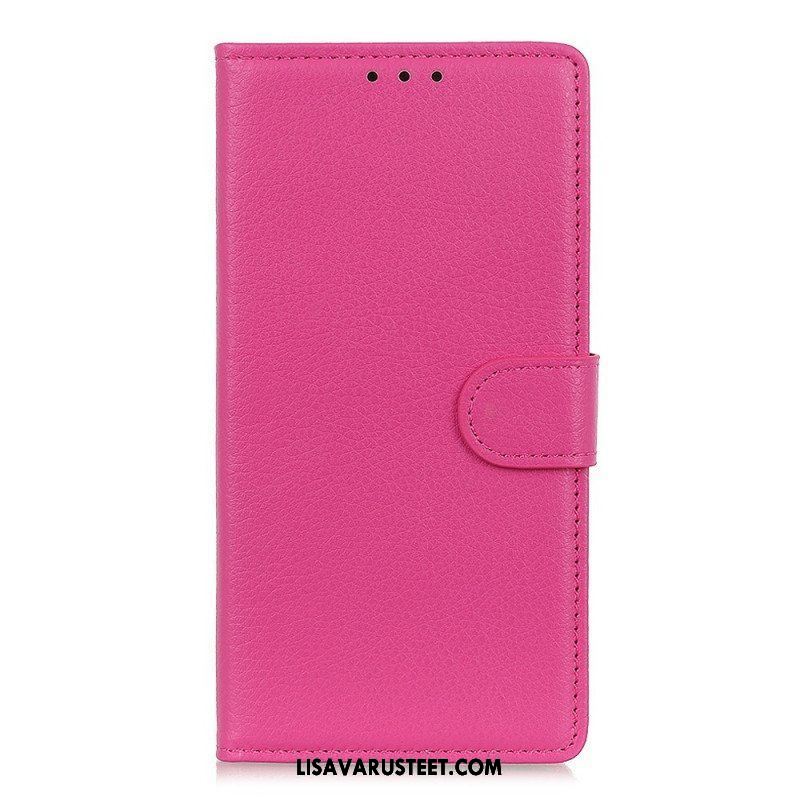 Flip Case Sony Xperia 1 IV Perinteinen Litchi Faux Leather