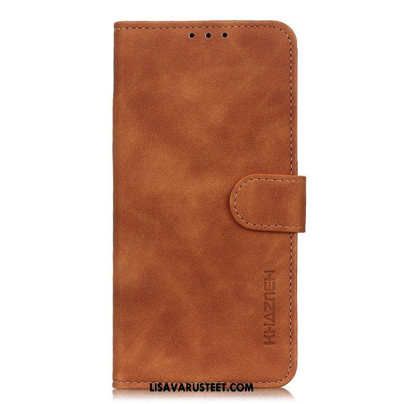 Flip Case Sony Xperia 10 IV Khazneh Vintage Nahkaefekti