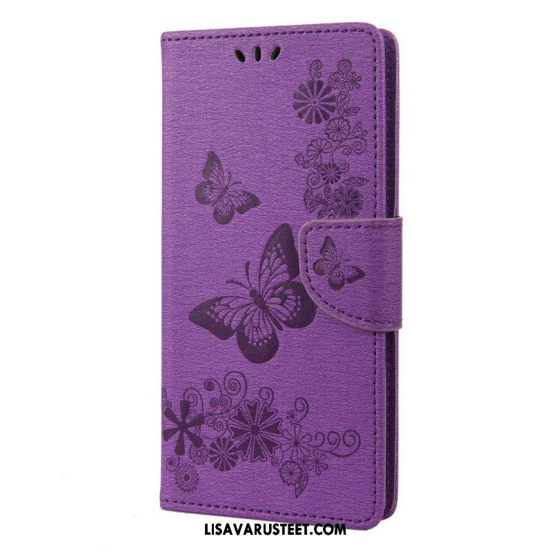 Flip Case Sony Xperia 10 IV Perhosia Lennossa