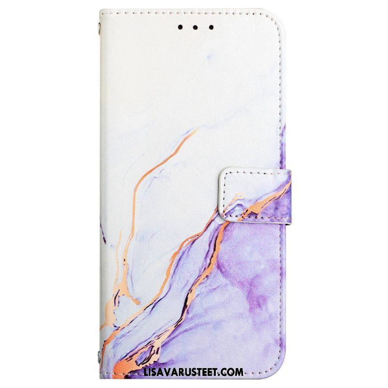 Flip Case Xiaomi 12 / 12X Suojaketju Kuori Strip Marble