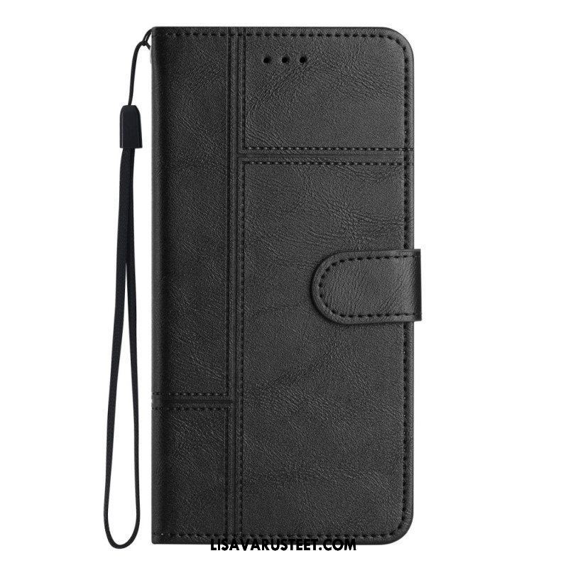 Flip Case Xiaomi 12 Lite Suojaketju Kuori Strappy Business Style