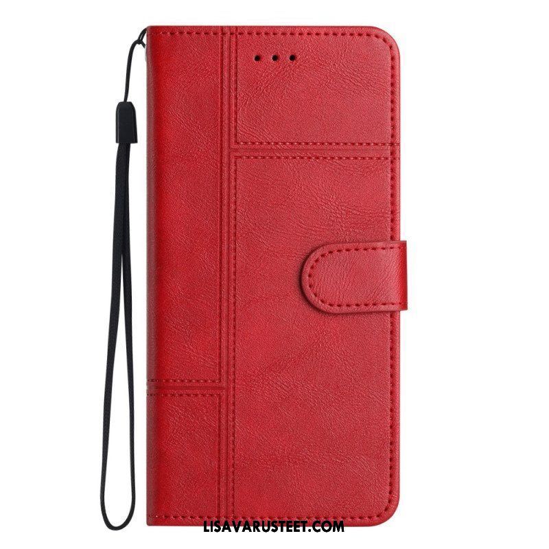 Flip Case Xiaomi 12 Lite Suojaketju Kuori Strappy Business Style