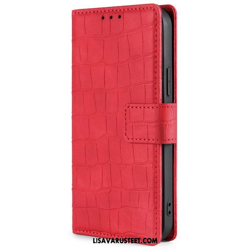 Flip Case Xiaomi 12T / 12T Pro Ihokosketuskrokotiili