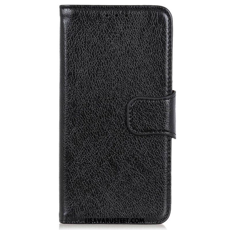 Flip Case Xiaomi 13 Lite Halkaistu Nappan Nahka