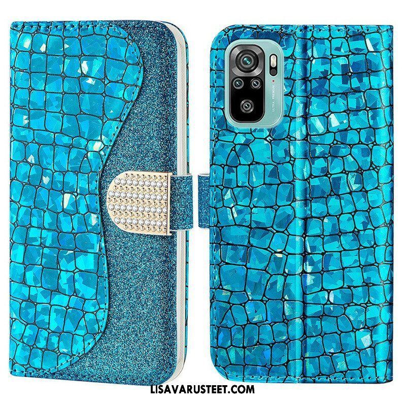 Flip Case Xiaomi Redmi Note 10 / 10S Croco Diamonds