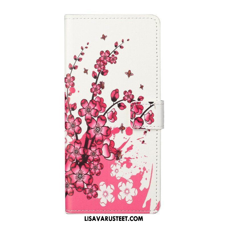 Flip Case Xiaomi Redmi Note 10 5G Trooppiset Kukat