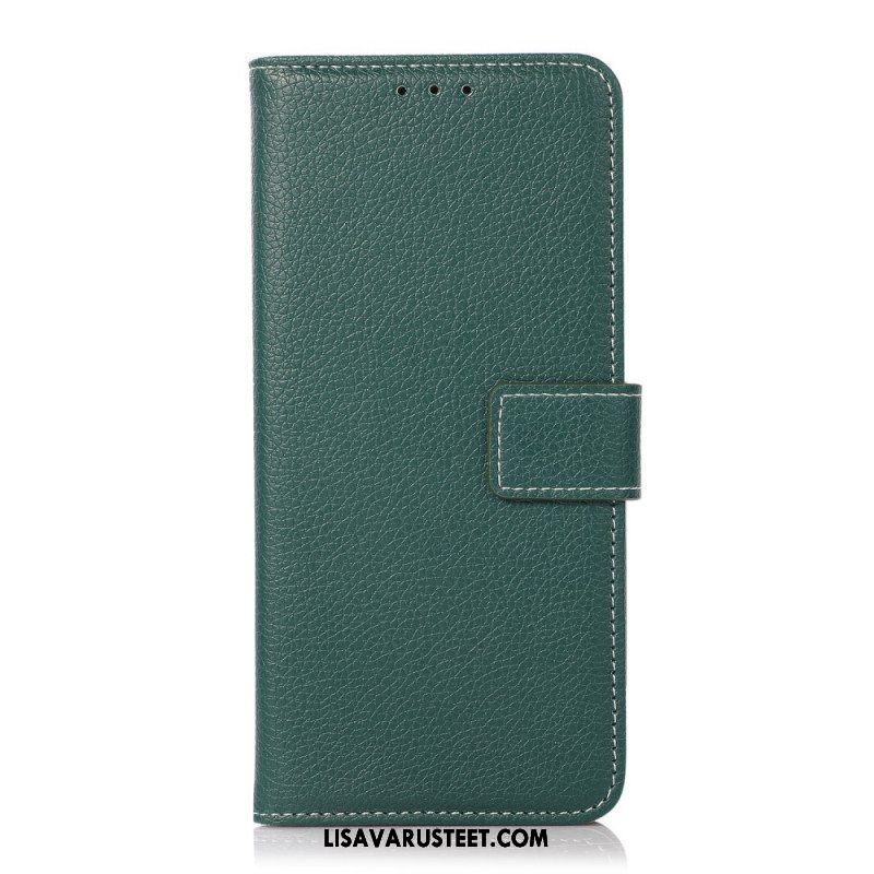 Flip Case Xiaomi Redmi Note 10 Pro Litsi Paljaat Saumat