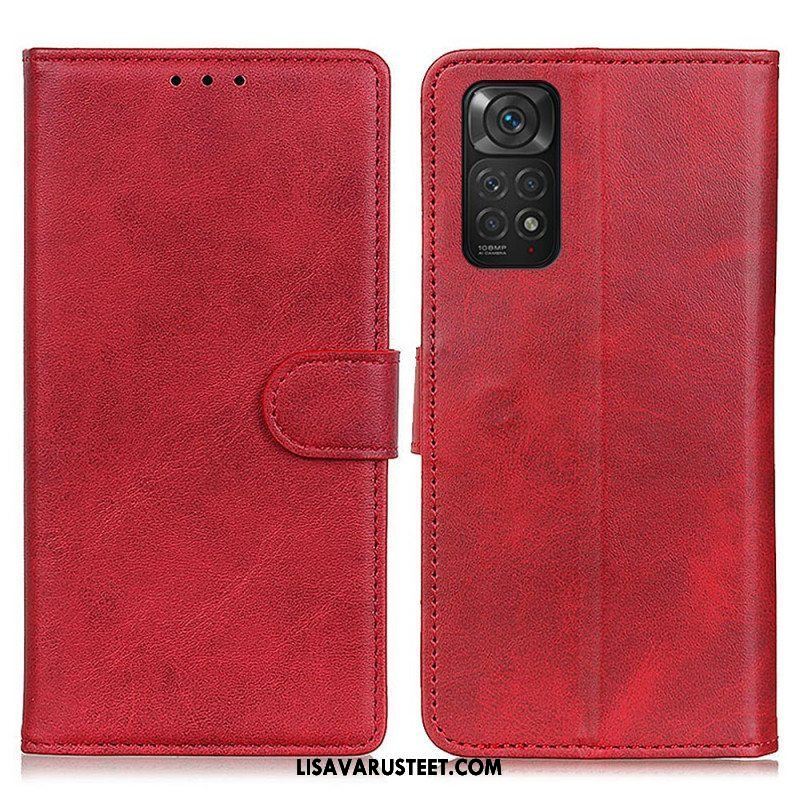 Flip Case Xiaomi Redmi Note 11 / 11S Retro Mattanahkaefekti