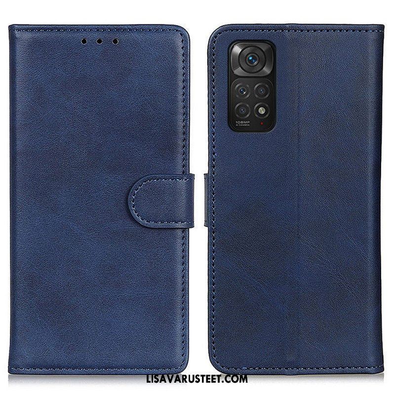 Flip Case Xiaomi Redmi Note 11 / 11S Retro Mattanahkaefekti