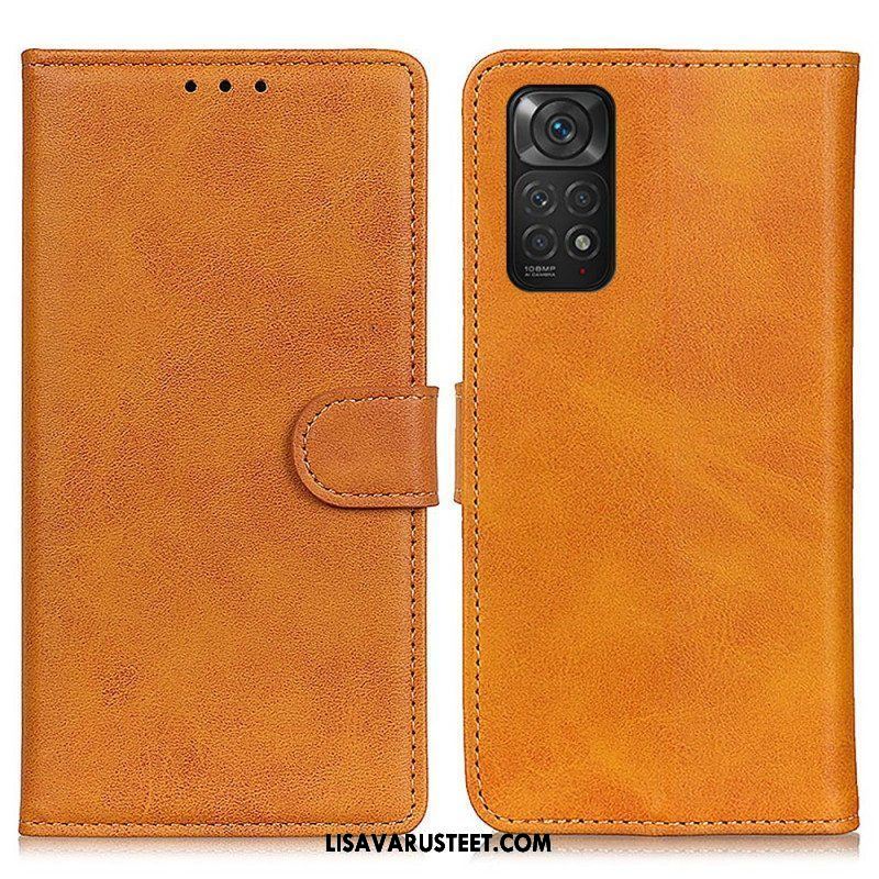 Flip Case Xiaomi Redmi Note 11 / 11S Retro Mattanahkaefekti