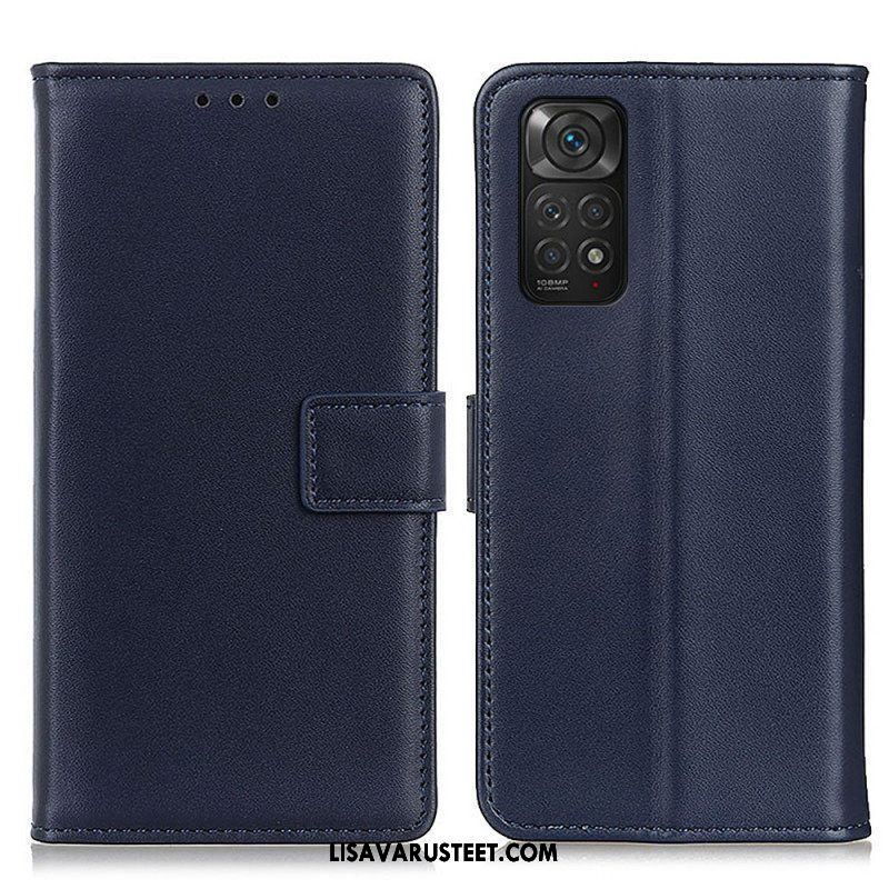 Flip Case Xiaomi Redmi Note 11 / 11S Tavallista Keinonahkaa