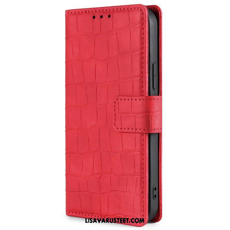 Flip Case Xiaomi Redmi Note 11 Pro / 11 Pro 5G Ihokosketuskrokotiili