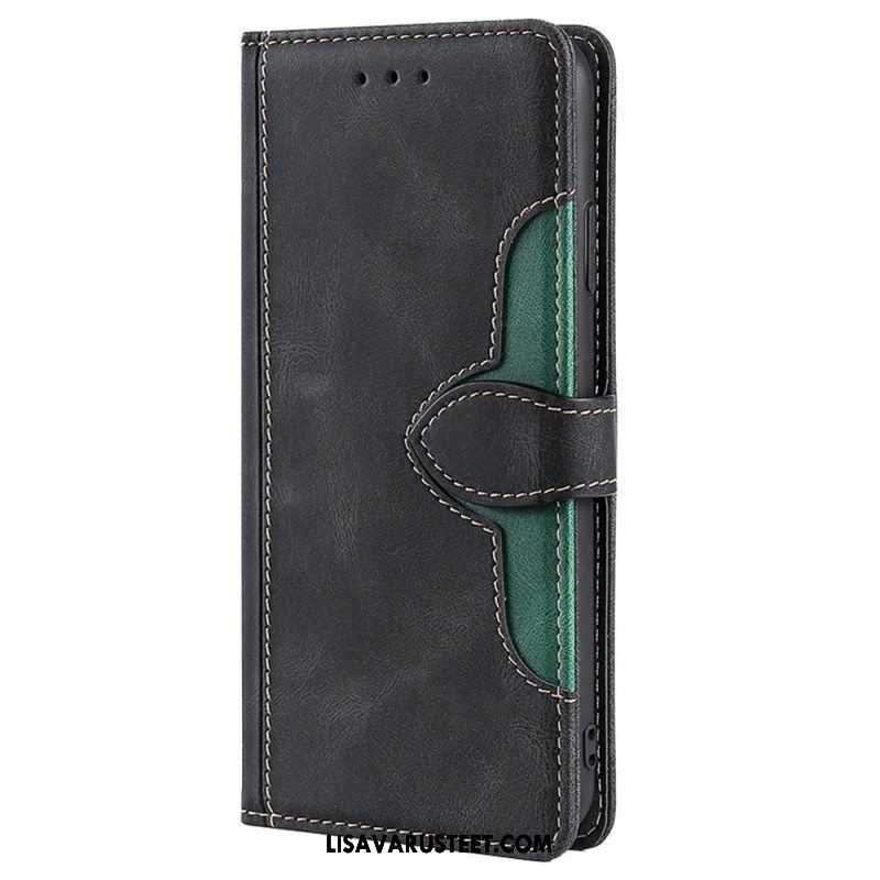 Flip Case Xiaomi Redmi Note 11 Pro / 11 Pro 5G Keinonahka Bicolor Tyylikäs