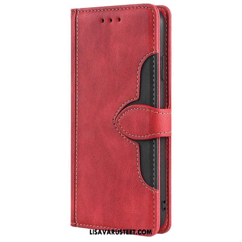 Flip Case Xiaomi Redmi Note 11 Pro / 11 Pro 5G Keinonahka Bicolor Tyylikäs