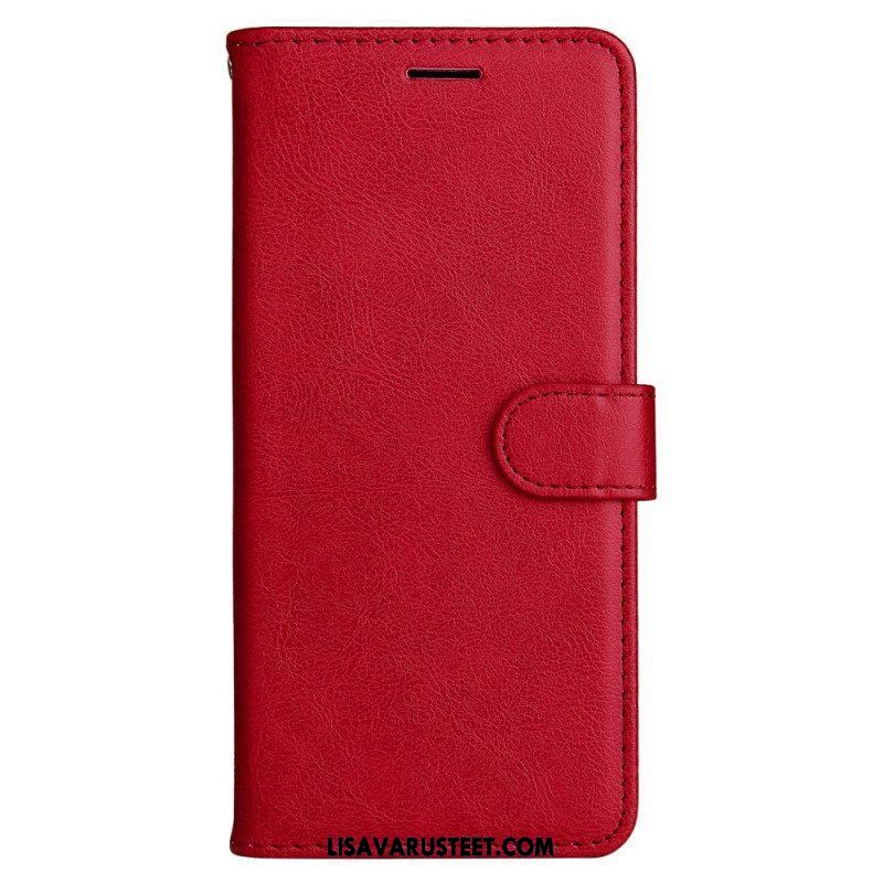 Flip Case Xiaomi Redmi Note 12 5G Suojaketju Kuori Tavallinen Hihnalla