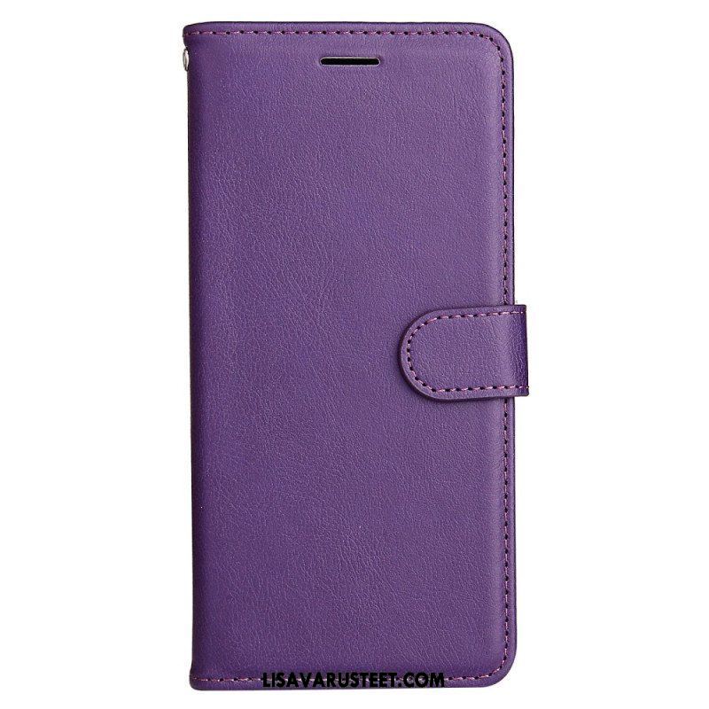 Flip Case Xiaomi Redmi Note 12 5G Suojaketju Kuori Tavallinen Hihnalla