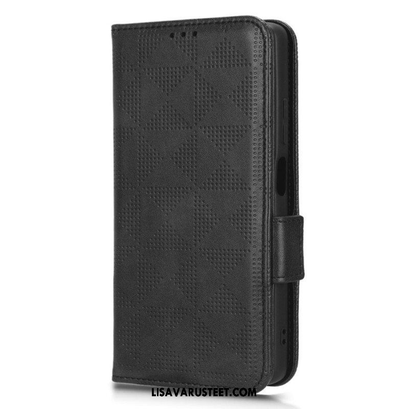 Flip Case Xiaomi Redmi Note 12 Pro Plus Kolmiot Kaulanauhalla