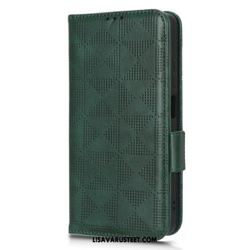 Flip Case Xiaomi Redmi Note 12 Pro Plus Kolmiot Kaulanauhalla