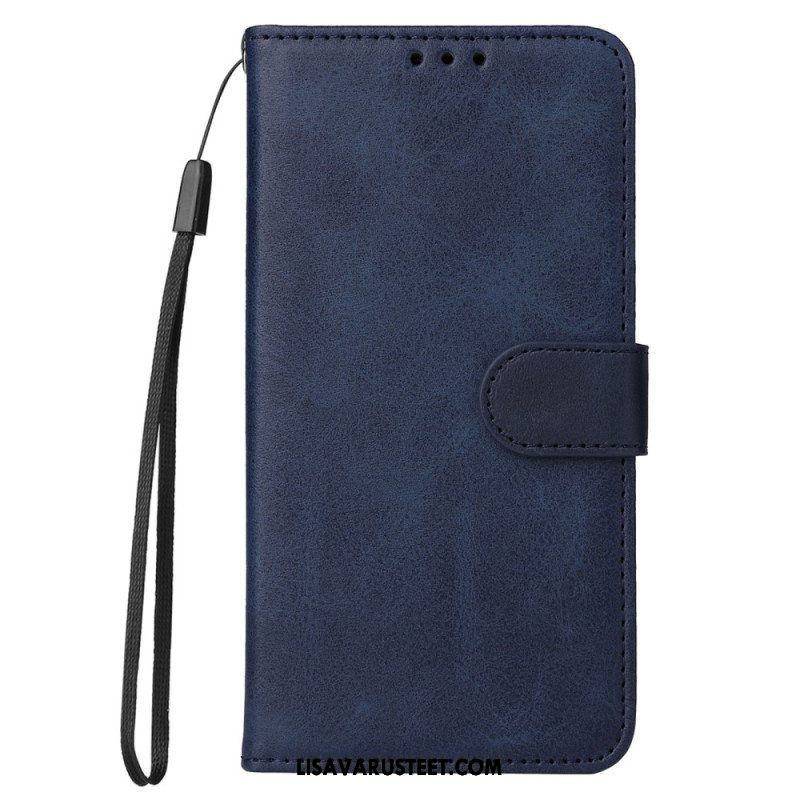 Flip Case Xiaomi Redmi Note 12 Pro Plus Suojaketju Kuori Tavallinen Hihnalla