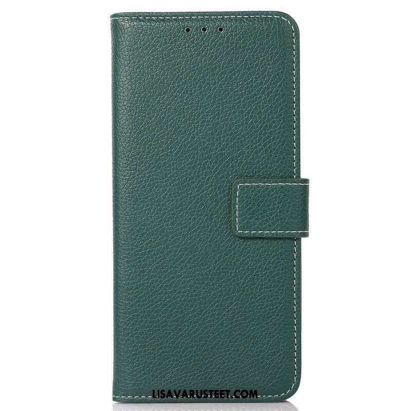 Flip Case iPhone 13 Mini Litsi-saumat