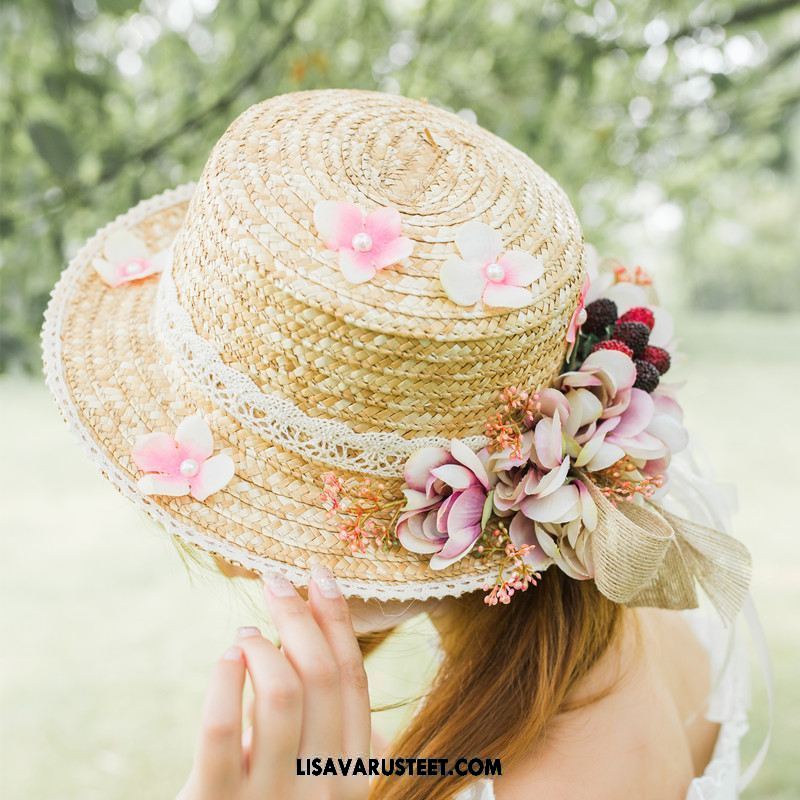 Hattu Naisten Vintage Kukkia Aurinkovoiteet Kesä Taide Osta