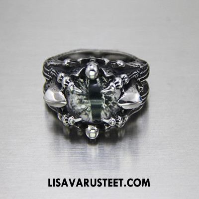 Hopeakoruja Miesten Kallo Miehille Rock Vintage Suuntaus Alennus