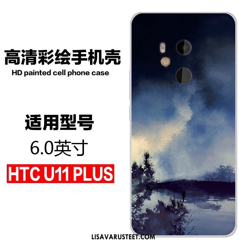 Htc U11+ Kuoret Kuori Sarjakuva Sininen Murtumaton All Inclusive Myynti