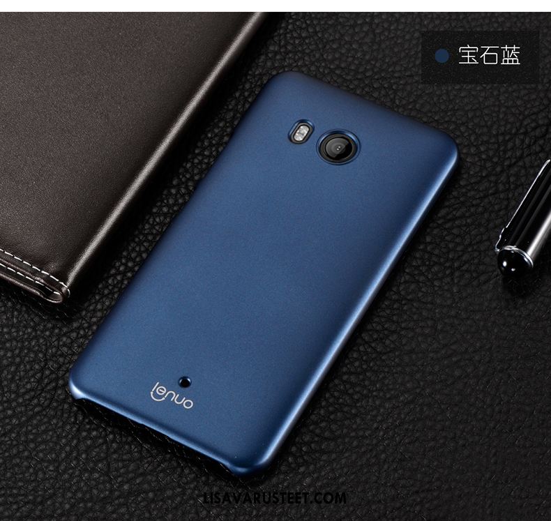 Htc U11 Kuoret Murtumaton Pesty Suede Sininen Liukumaton Takakansi Verkossa