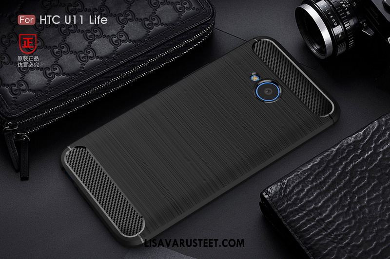 Htc U11 Life Kuoret Kuitu Suojaus Punainen Kuori Pehmeä Neste Osta