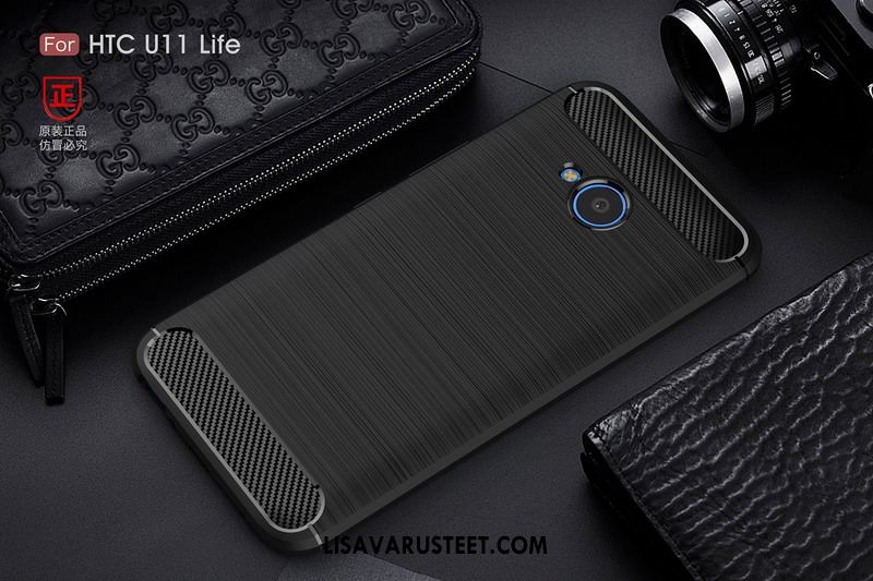 Htc U11 Life Kuoret Kuitu Suojaus Punainen Kuori Pehmeä Neste Osta