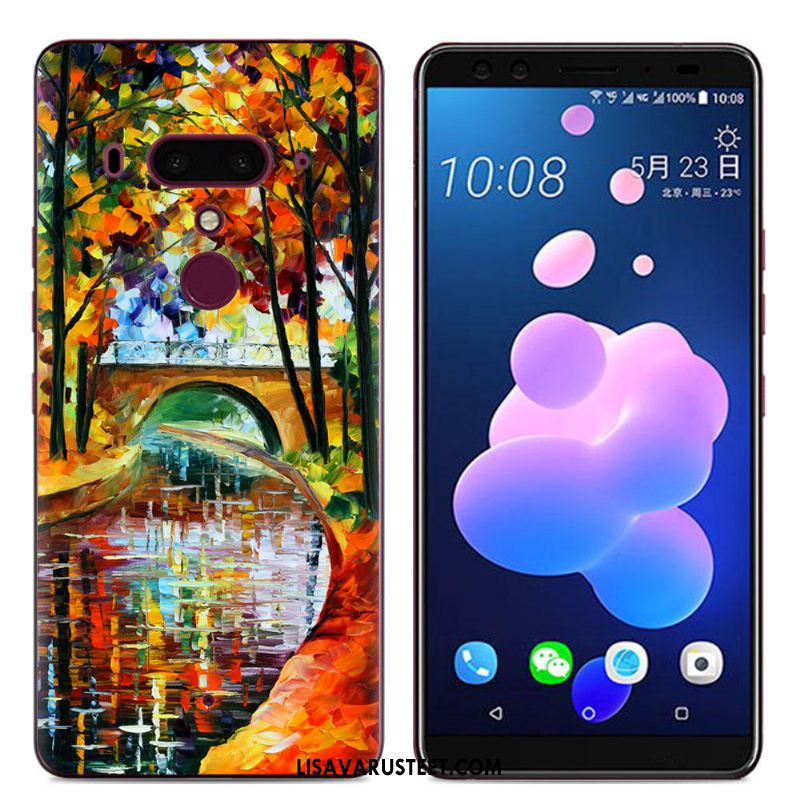 Htc U12+ Kuoret Silikonikuori Puhelimen Suojaus Sarjakuva Luova Myynti