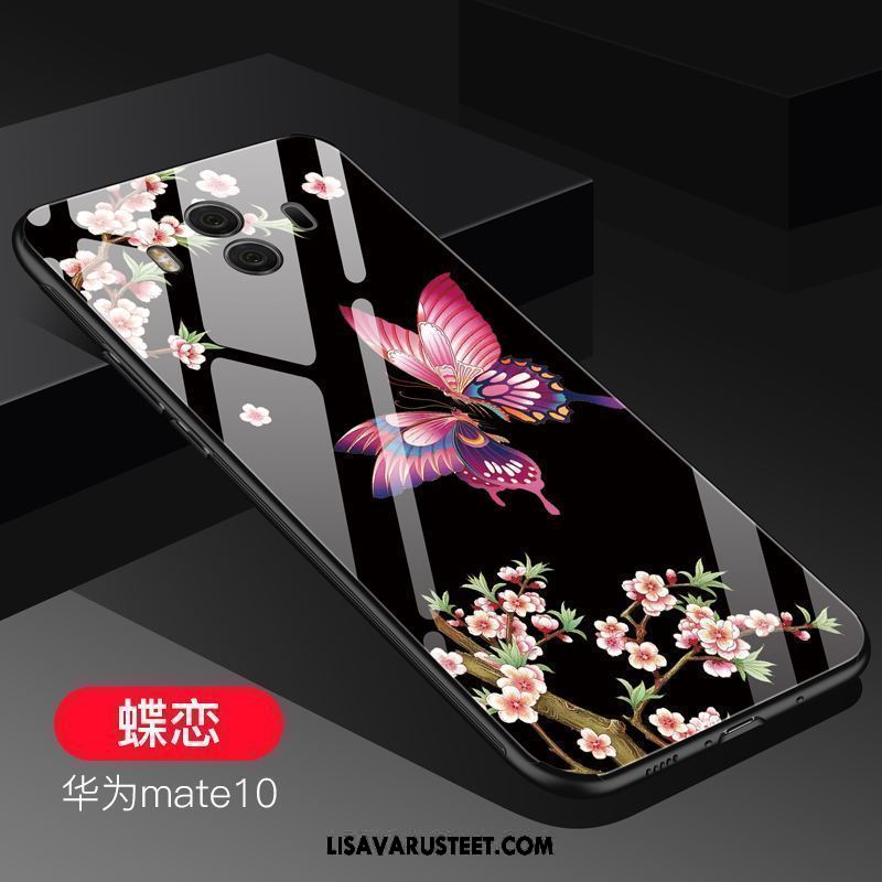 Huawei Mate 10 Kuoret Suojaus Kotelo Lasi Violetti Kova Kuori Verkossa