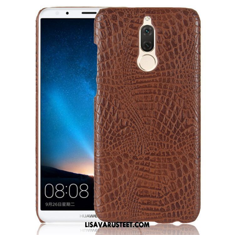 Huawei Mate 10 Lite Kuoret Suojaus Valkoinen Nahka Kuori Kotelo Halvat