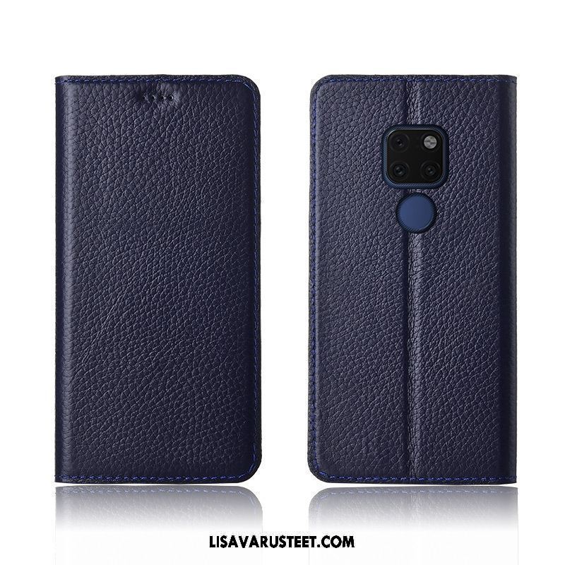 Huawei Mate 20 Kuoret Aito Nahka Nahkakotelo Kuori Kukkakuvio Pehmeä Neste Verkossa