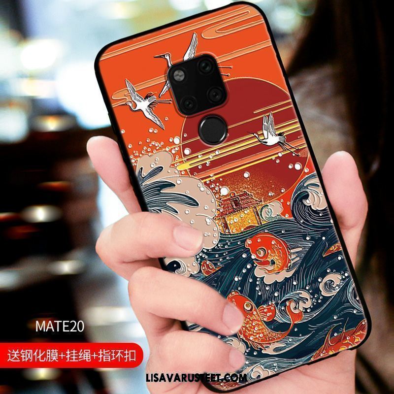 Huawei Mate 20 Kuoret Luova Kuori Pesty Suede Persoonallisuus Murtumaton Myynti