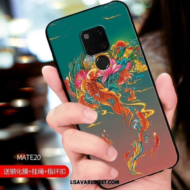 Huawei Mate 20 Kuoret Luova Kuori Pesty Suede Persoonallisuus Murtumaton Myynti