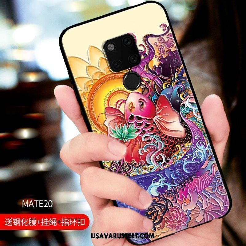 Huawei Mate 20 Kuoret Luova Kuori Pesty Suede Persoonallisuus Murtumaton Myynti