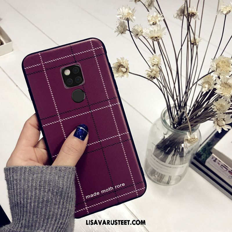 Huawei Mate 20 Kuoret Pesty Suede Pehmeä Neste Punainen Kotelo Net Red Kuori Halpa