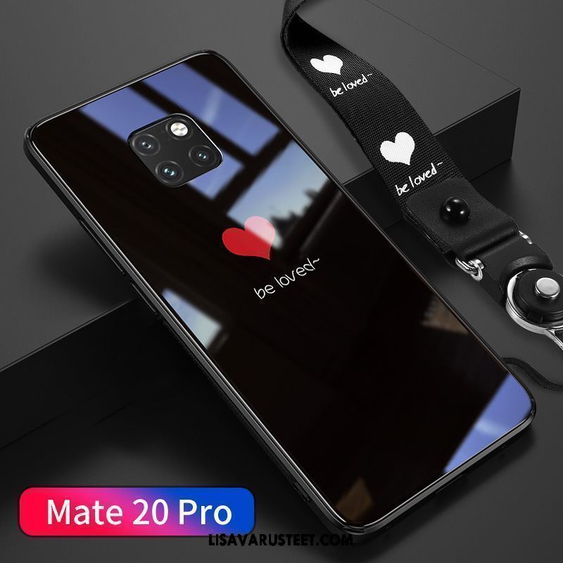 Huawei Mate 20 Pro Kuoret Kotelo Rakastunut Ripustettavat Koristeet Yksinkertainen Valkoinen Osta