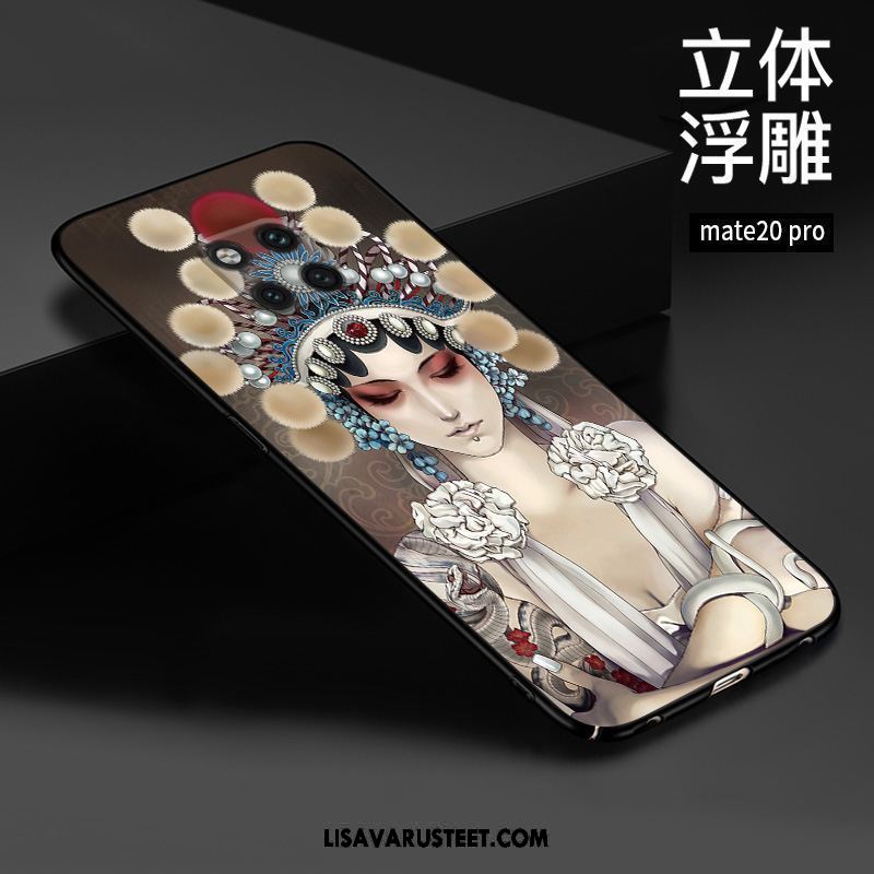Huawei Mate 20 Pro Kuoret Vihreä Kotelo Suojaus Kohokuviointi Kiinalainen Tyyli Myynti