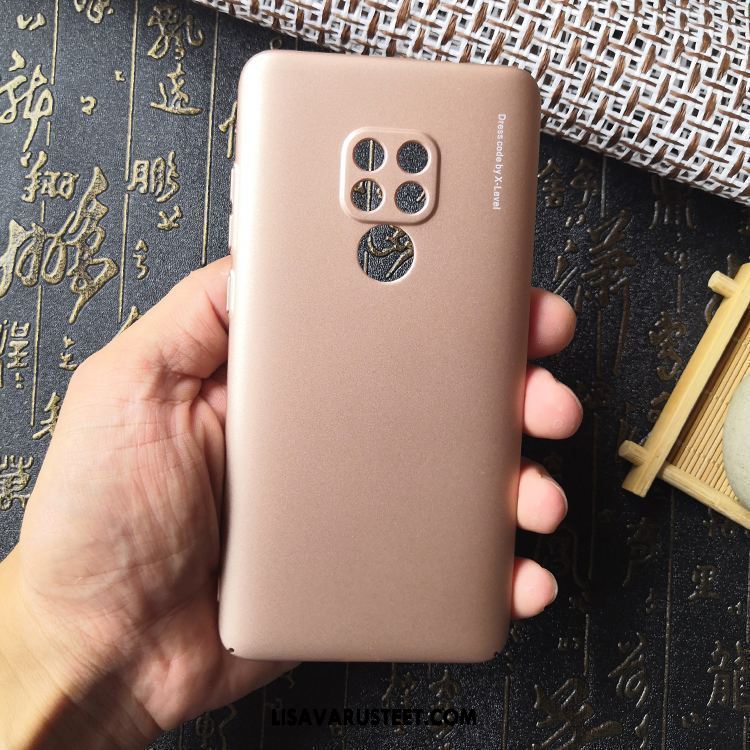 Huawei Mate 20 X Kuoret Kova All Inclusive Pesty Suede Kotelo Punainen Myynti