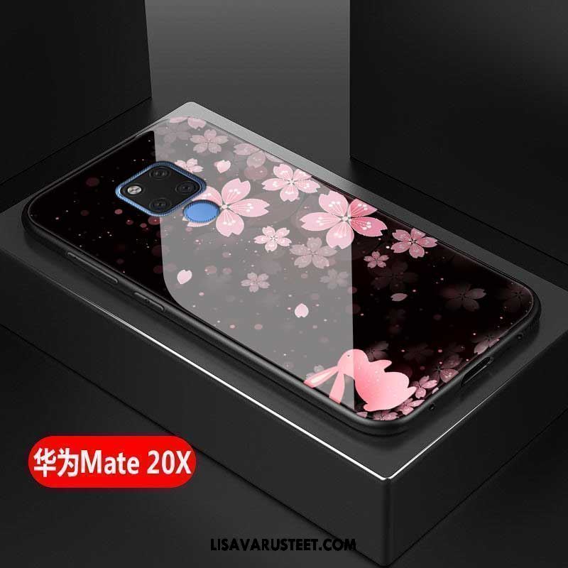 Huawei Mate 20 X Kuoret Luova Suojaus Columbia Silikoni Lasi Verkossa