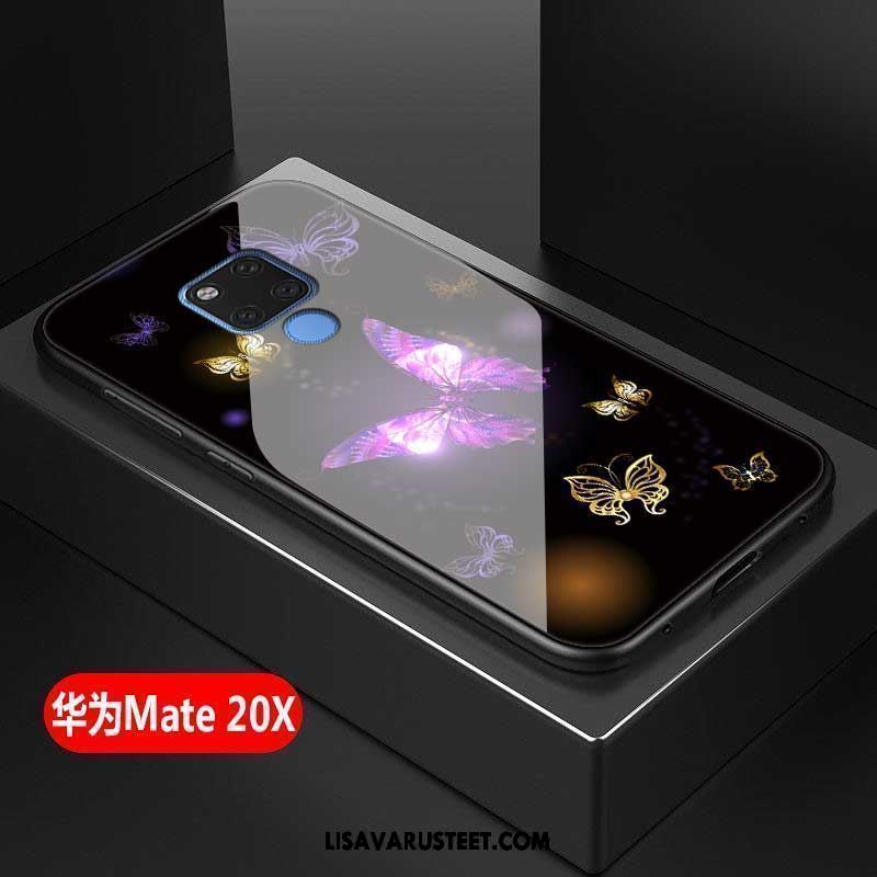 Huawei Mate 20 X Kuoret Luova Suojaus Columbia Silikoni Lasi Verkossa