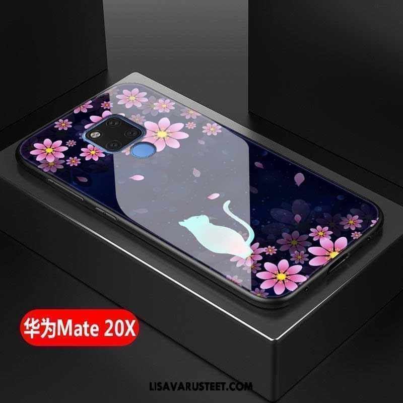 Huawei Mate 20 X Kuoret Luova Suojaus Columbia Silikoni Lasi Verkossa